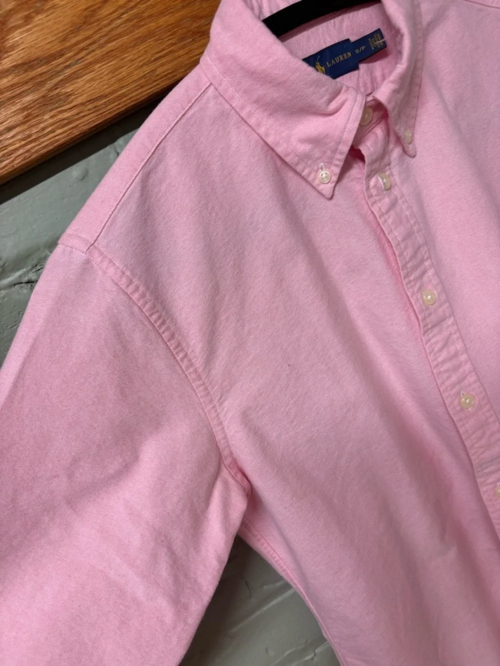 Ralph Lauren Button-Down Oxford Shirt - Pink - Picture 3 of 8